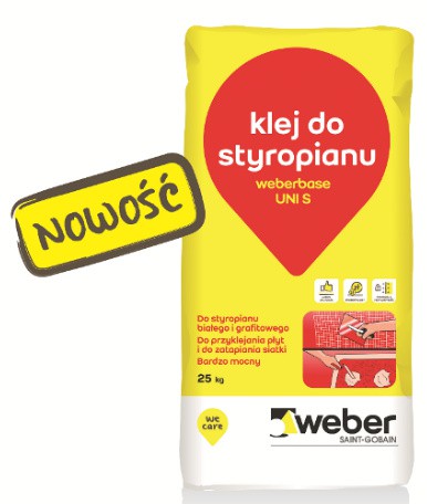 Uniwersalny klej do styropianu weberbase UNI S, Fot. Weber