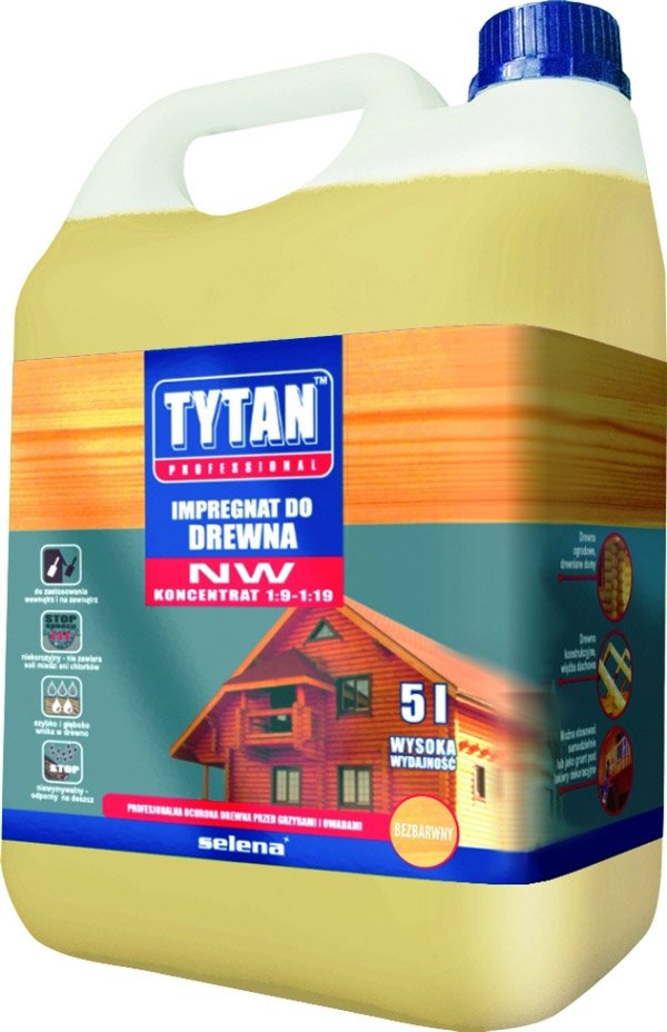 Impregnat do drewna Tytan NW bezbarwny