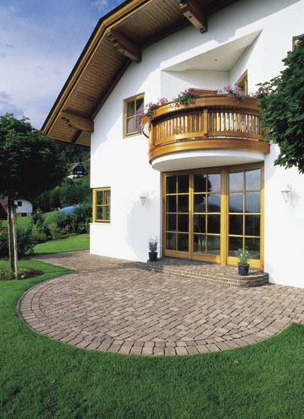 Szlachetna kostka brukowa Castello antico, kolor brązowy melanż