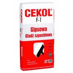 Gipsowa gładź szpachlowa, CEKOL F-1 fot. Cedat