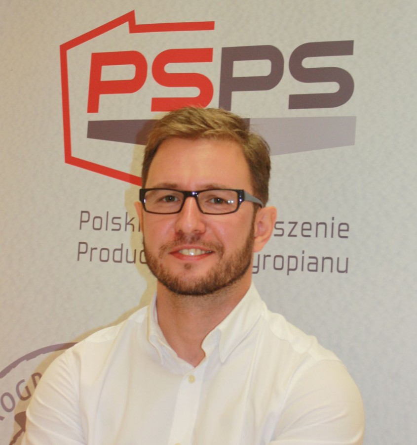 Kamil Kiejna, prezes zarządu Polskiego Stowarzyszenia Producentów Styropianu. Fot. oBud.pl