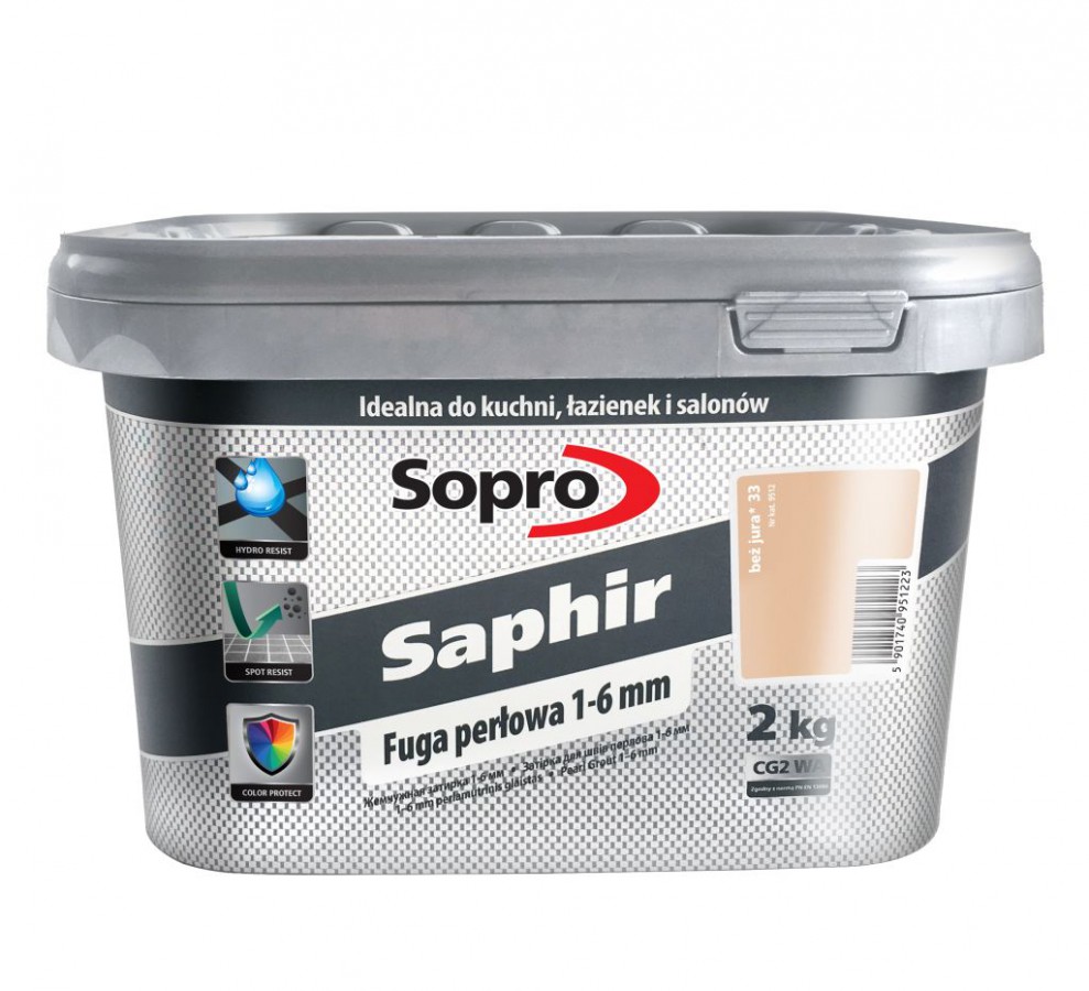 Cementowa zaprawa fugowa Saphir, Fot. Sopro