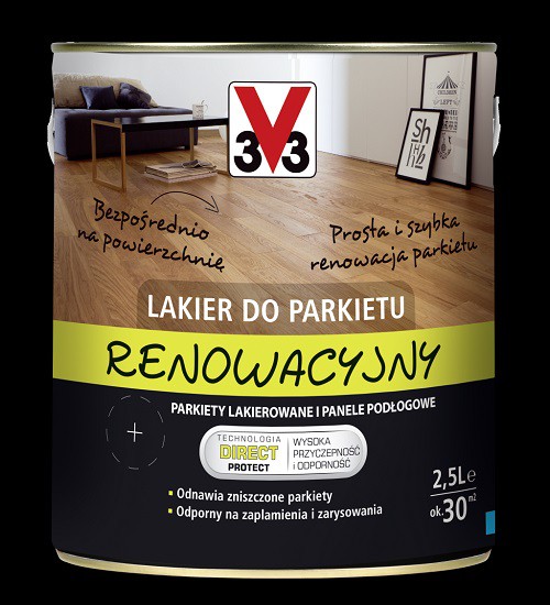Lakier Renowacyjny do parkietu, Fot. V33