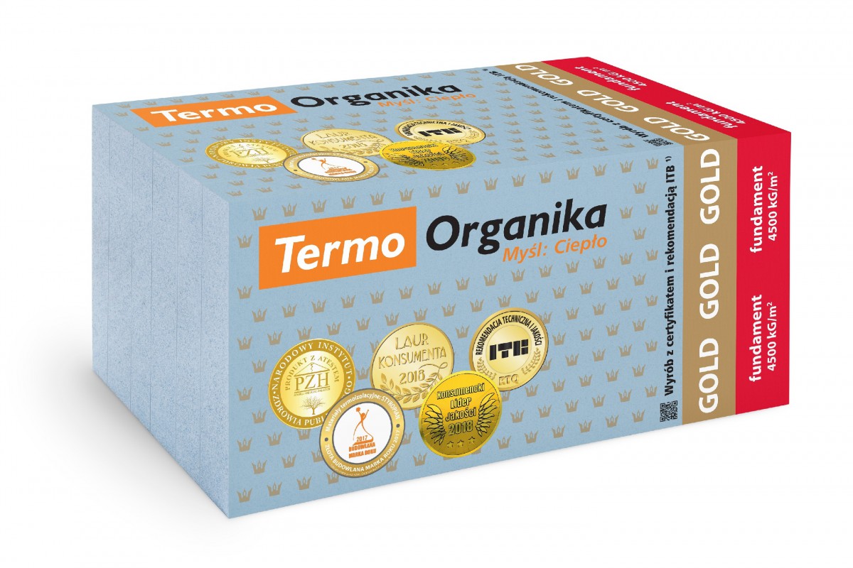Niebieski styropian GOLD fundament EPS 150. Fot. Termo Organika