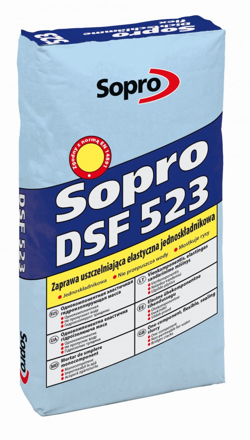 Zaprawa uszczelniająca DSF<sup>®</sup> 523. Fot. Sopro