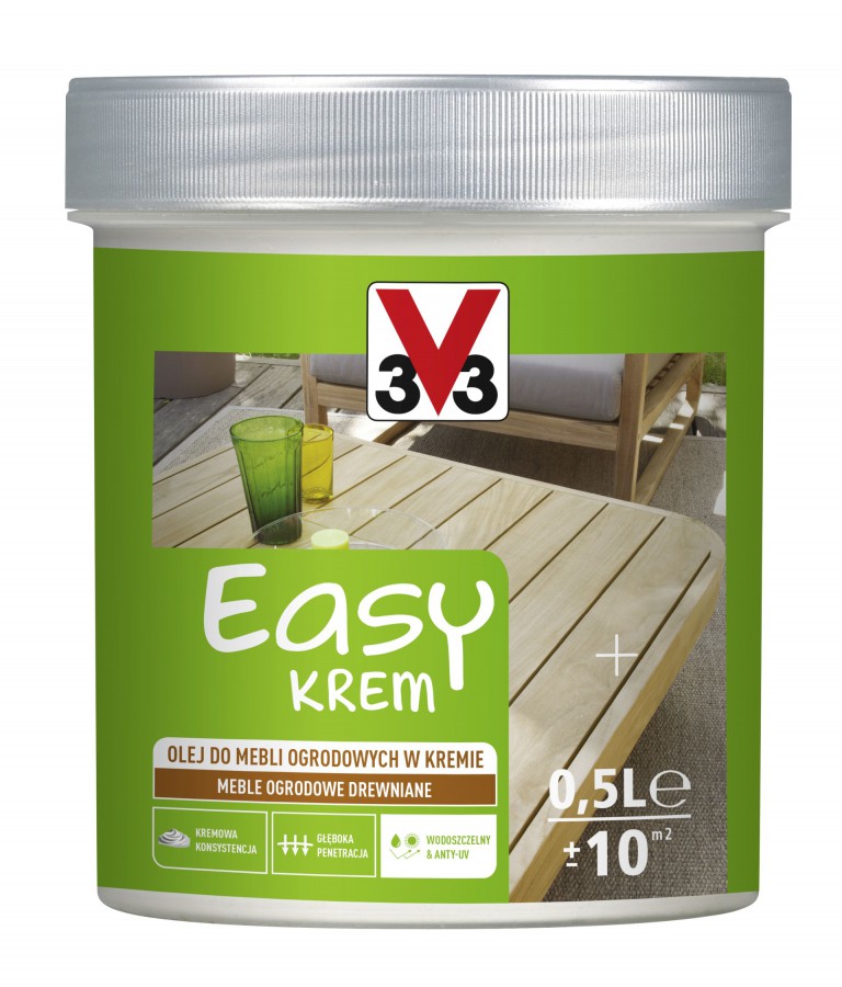 Olej do mebli ogrodowych EASY KREM. Fot. V33
