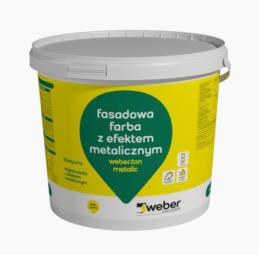 Farba metaliczna weber.ton metalic. Fot. Weber