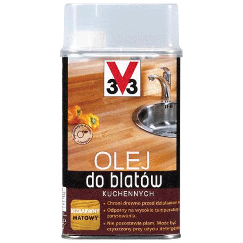 Olej do blatów kuchennych. Fot. V33