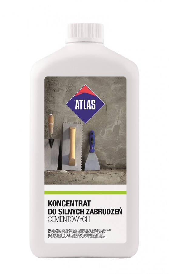 Koncentrat do silnych zabrudzeń cementowych. Fot. Atlas