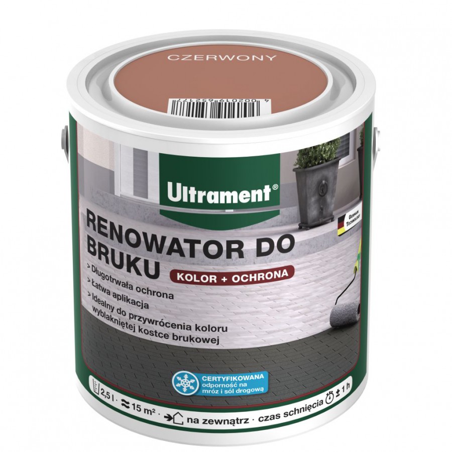 Renowator do bruku, czerwony. Fot. Ultrament