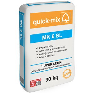 MK 6 SL - tynk cementowo-wapienny. Fot. quick-mix