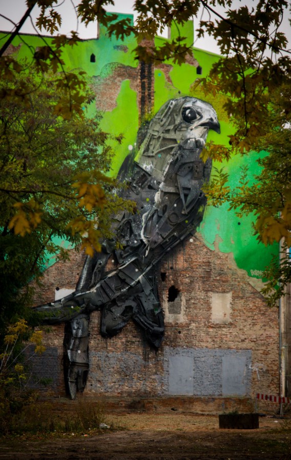 Fot. Bordalo II - Apus Apus - Jerzyk, 2015. Źródło Archiwum FUF