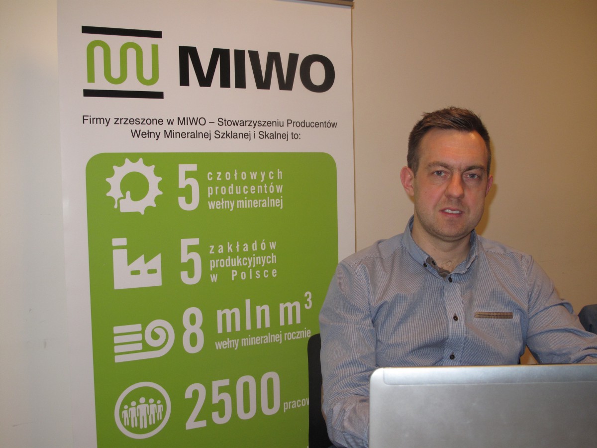 Konrad Witczak ekspert MIWO, Fot. Stowarzyszenie Producentów Wełny Mineralnej Szklanej i Skalnej