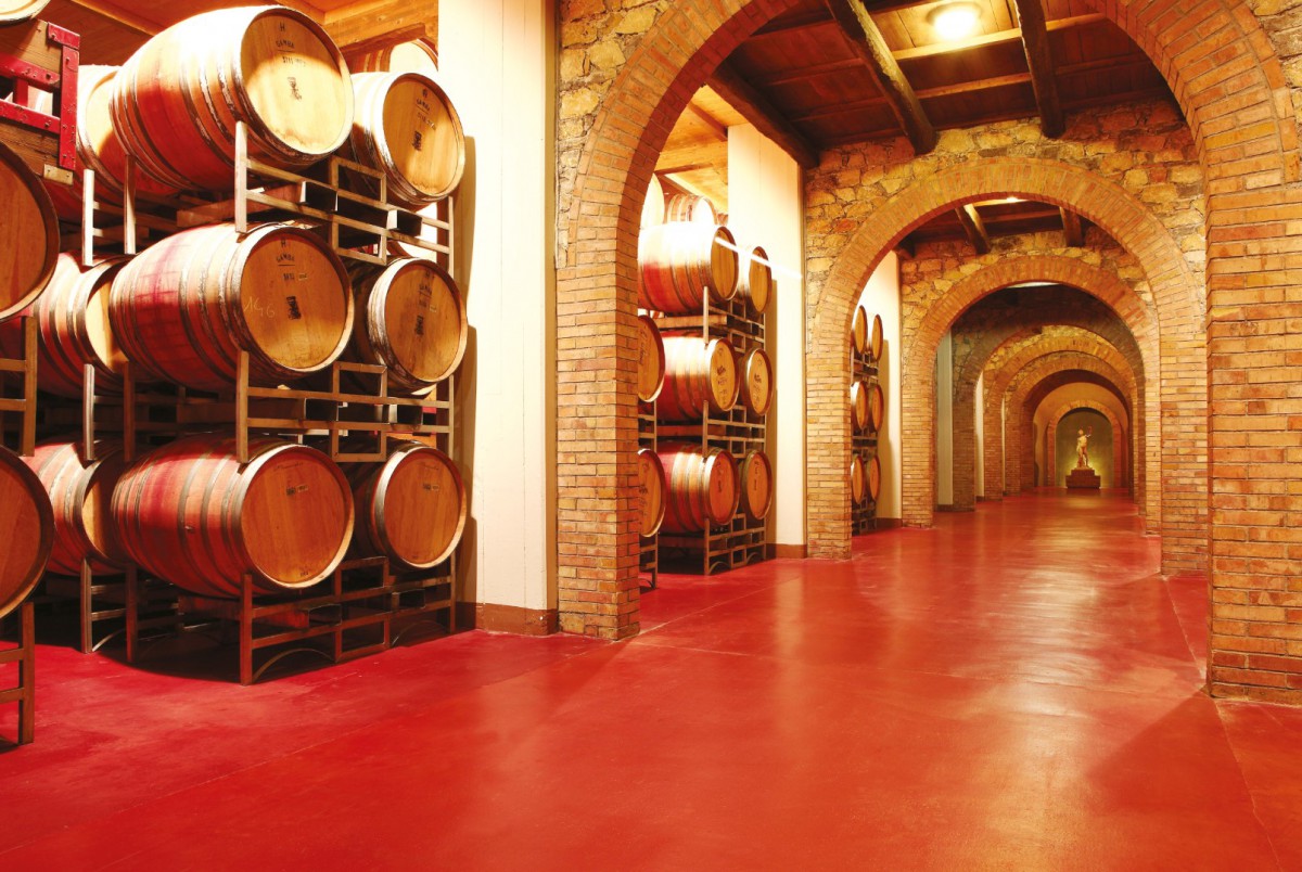 Posadzki Flowcrete Castello Banfi fot. Flowcrete