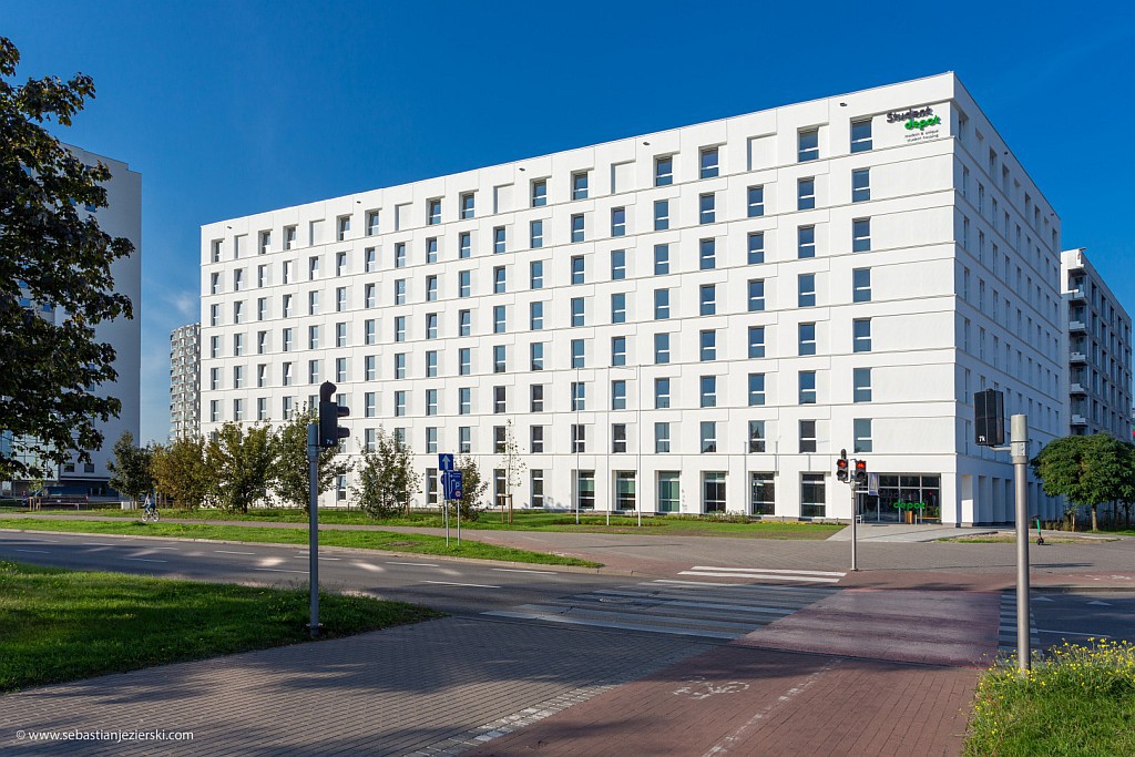 Akademik Student Depot w Gdańsku – Fasada Roku 2020 w kategorii „budynek niemieszkalny nowy”. Fot. Baumit
