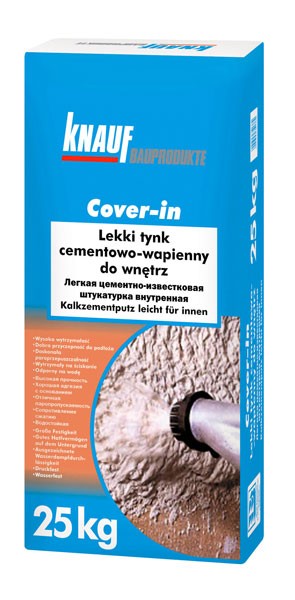 Knauf Cover-in Lekki tynk cementowo-wapienny do wnętrz