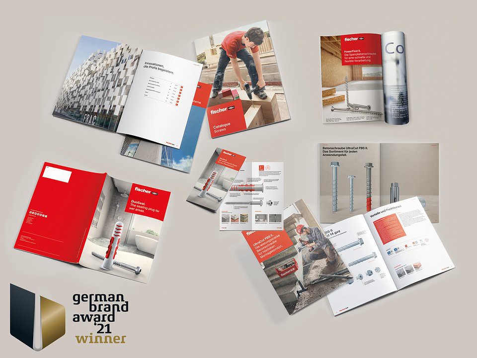 W oparciu o nowy model zarządzania marką firma fischer zmieniła swój wizerunek korporacyjny i wzmocniła markę. Jury German Brand Awards uhonorowało fischer zwycięzkim tytułem w kategorii „Brand Design – Doskonałość w strategii i tworzeniu marki”. Zdjęcie: fischer