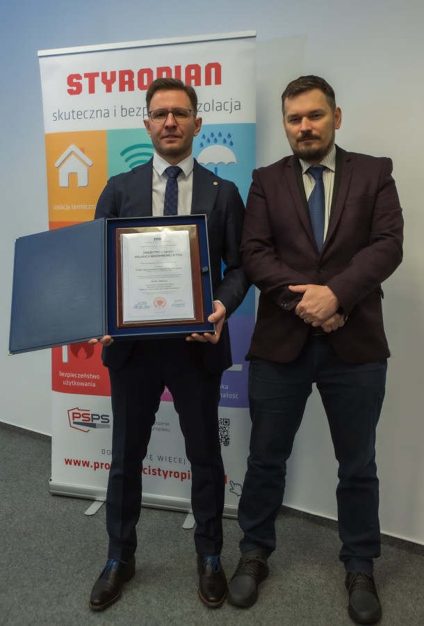 Prezes Zarządu PSPS Kamil Kiejna i dr hab. inż. Michał Piasecki (ITB) fot: PSPS