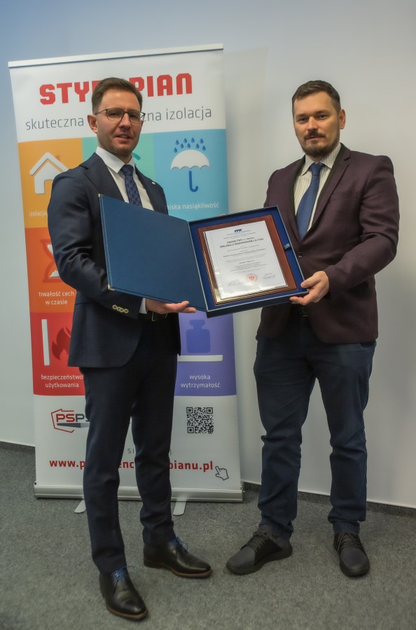 Prezes Zarządu PSPS Kamil Kiejna i dr hab. inż. Michał Piasecki (ITB) fot: PSPS