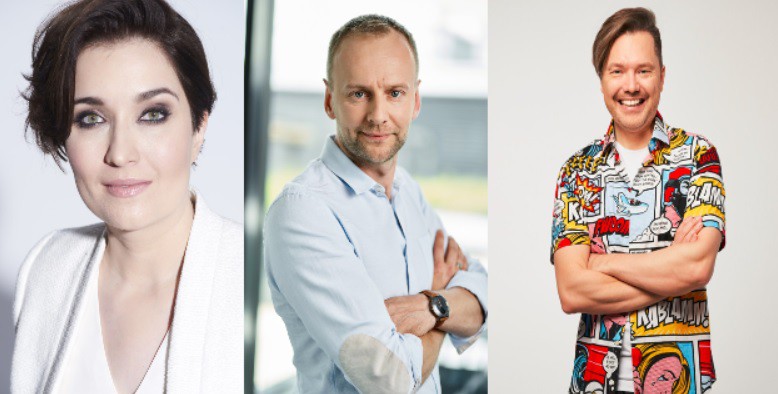 Od lewej: Olga Adamkiewicz, Rafał Fratczak, Tomek Graszewicz. Fot. Artgeist