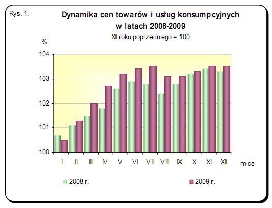 GUS - Wskaźniki cen towarów i usług konsumpcyjnych w grudniu 2009 r.<br />