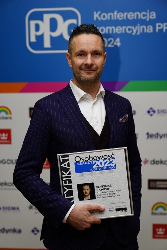 Osobowość Branży - Remigiusz Skąpski, PPG market director, Poland, Architectural Coatings. Fot. PPG
