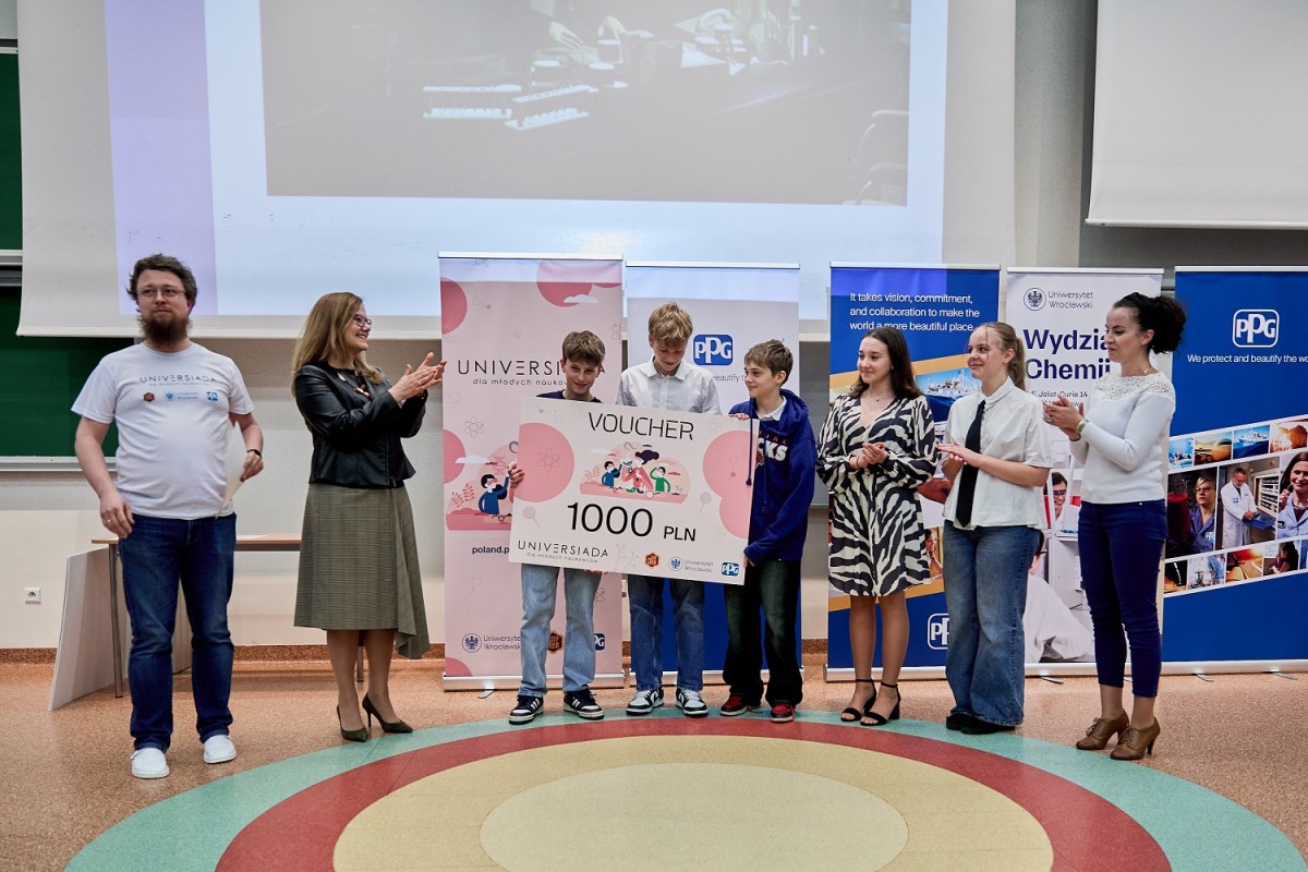 Laureaci 3. miejsca z SP nr 1 we Wrocławiu - Universiada 2024. Fot. PPG