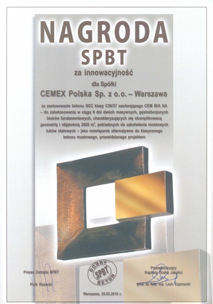 CEMEX - nagroda SPBT