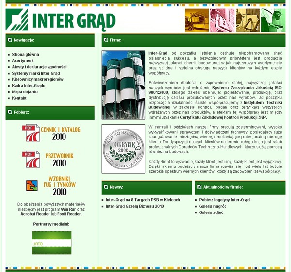 Inter-Grąd - nowa strona www