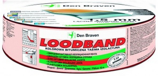 Taśma izolacyjna Loodband o szerokości 5 cm w kolorze czerwonym