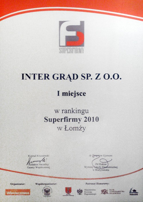 Inter-Grąd - Super Firmą 2010