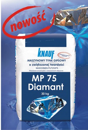 Knauf MP 75 DIAMANT – najtwardszy tynk gipsowy wszechczasów
