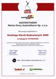 Austrotherm – po raz kolejny uhonorowany prestiżowym wyróżnieniem