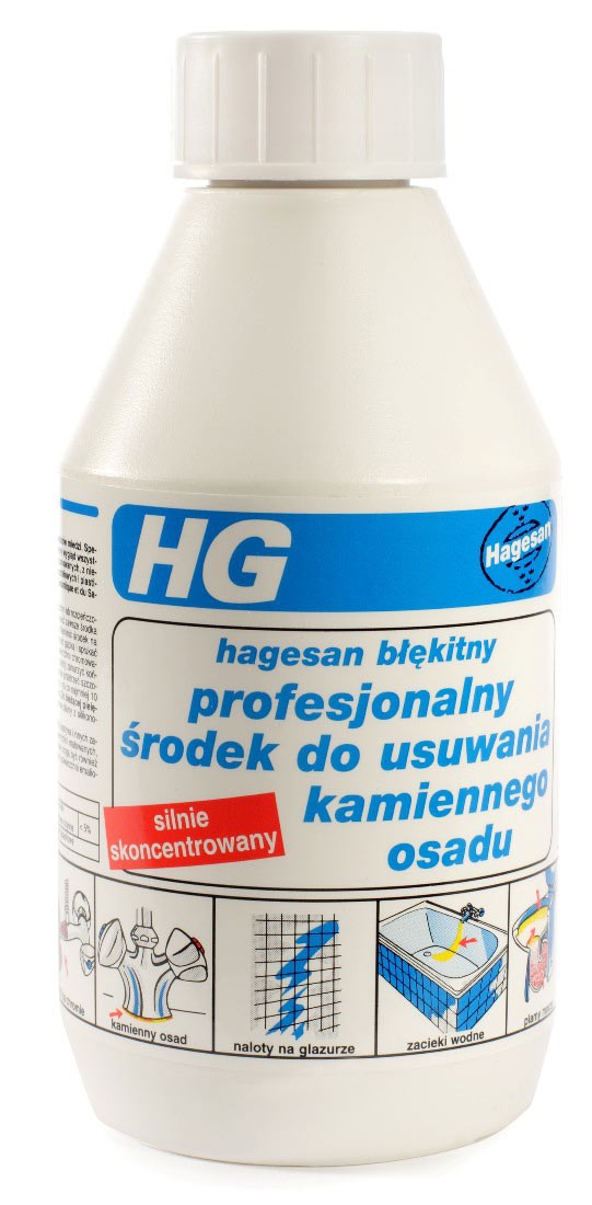 HG błękitny – do usuwania osadów kamienia Fot. HG / Cermag
