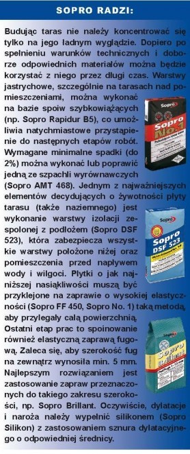 Uszczelnianie tarasu. Wiedza ogólna