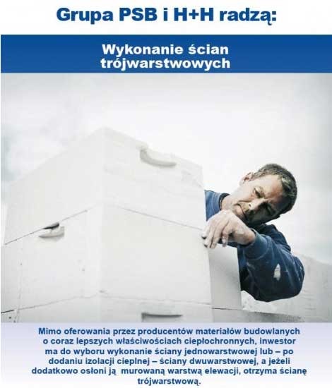 Wykonanie ścian trójwarstwowych