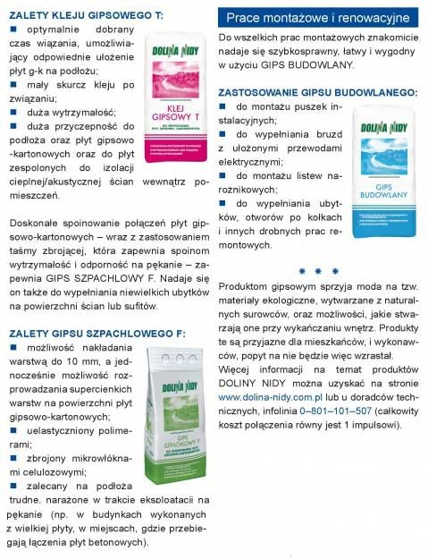 Ściany - naprawa i wykończenie z Doliną Nidy