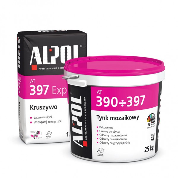 Tynki dekoracyjne mozaikowe ALPOL GIPS