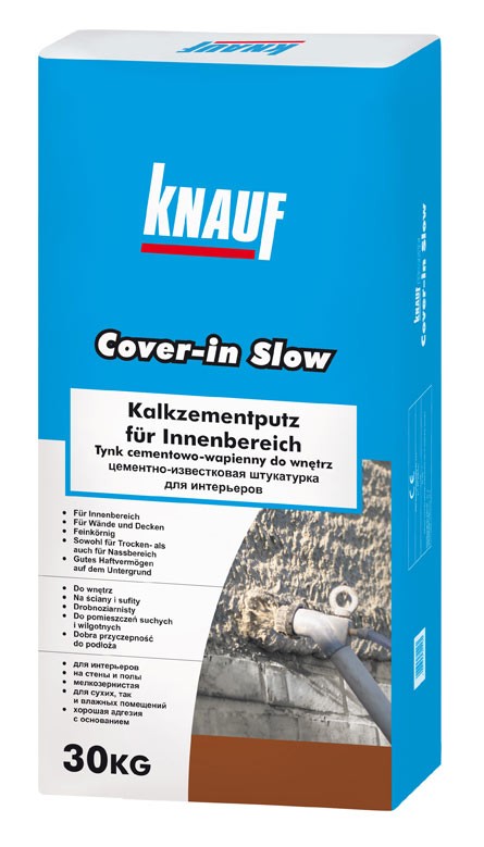 Knauf Cover-in Slow Tynk cementowo-wapienny do wnętrz