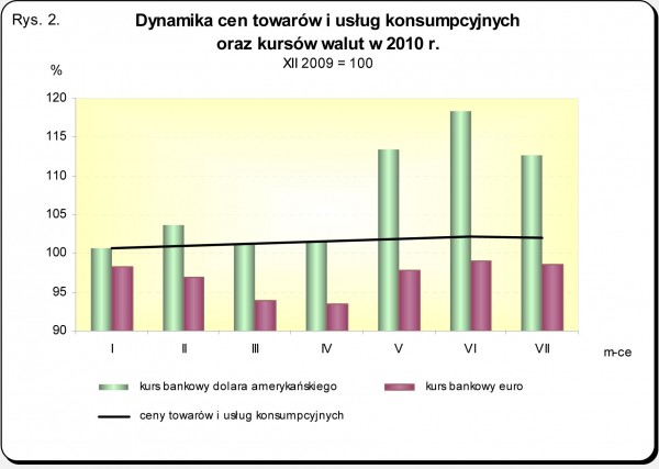 GUS - Wskaźniki cen towarów i usług konsumpcyjnych w lipcu 2010 r.