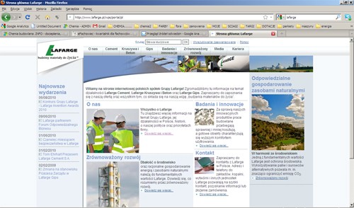 Lafarge - nowa strona www