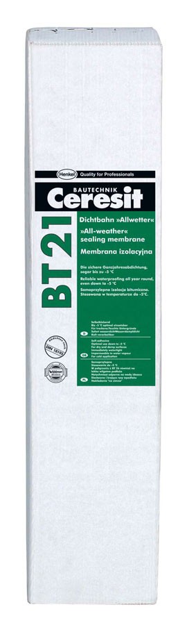 Ceresit BT 21- nowa samoprzylepna membrana hydroizolacyjna