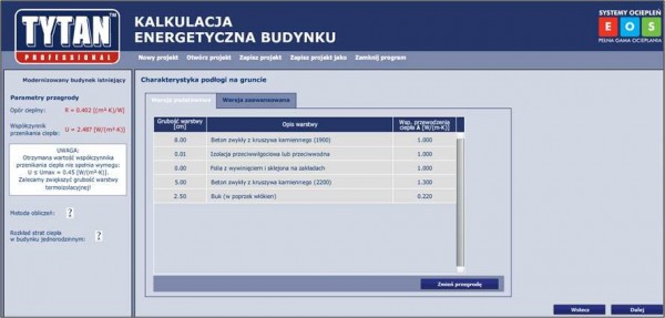 Program do kalkulacji energetycznej budynku www.selena.pl Fot. Tytan Professional