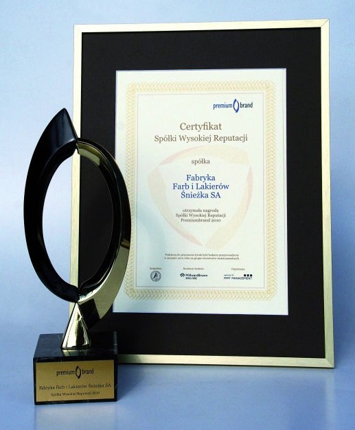 Śnieżka Spółką Wysokiej Reputacji 2010