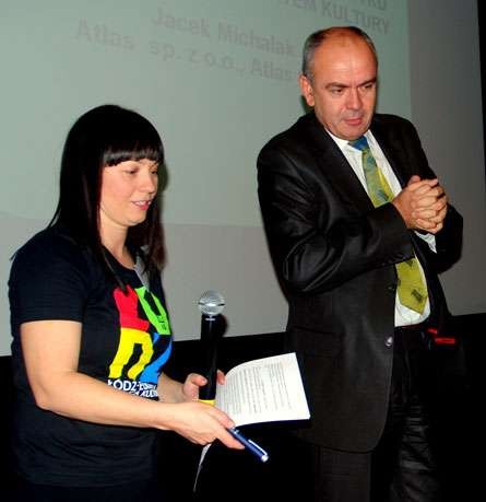Jacek Michalak, wiceprezes GRUPY ATLAS i Agnieszka Kudła z agencji Ad Future.