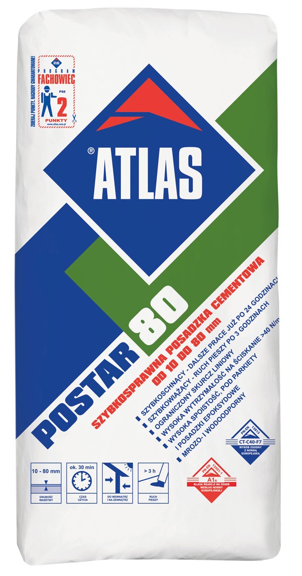 Kubica w posadzkach, czyli ATLAS POSTAR 80