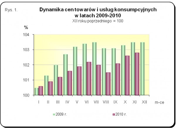 GUS - Wskaźniki cen towarów i usług konsumpcyjnych w listopadzie 2010 r.