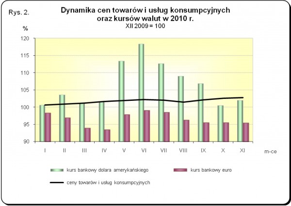 GUS - Wskaźniki cen towarów i usług konsumpcyjnych w listopadzie 2010 r.