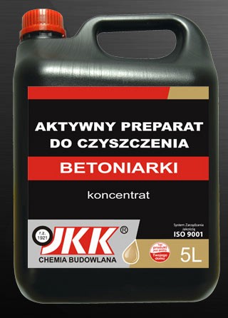 Aktywny preparat do czyszczenia betoniarki