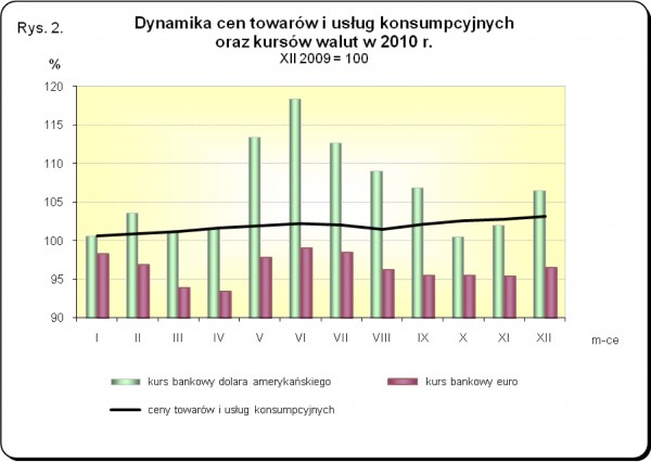 GUS - Wskaźniki cen towarów i usług konsumpcyjnych w grudniu 2010 r.